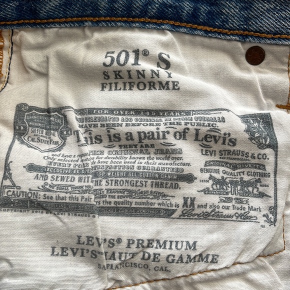 Levi’s 501 Skinny in Can’t Touch This - Picture 6 of 7